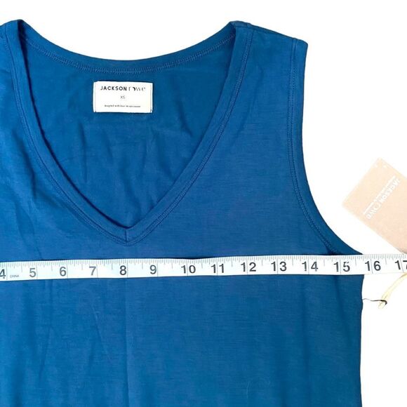 JACKSON Rowe Larch Dress- Ocean - Picture 7 of 8